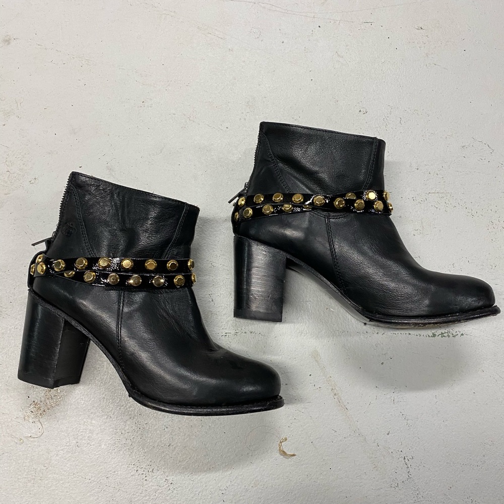 Juicy Couture Black Leather Booties